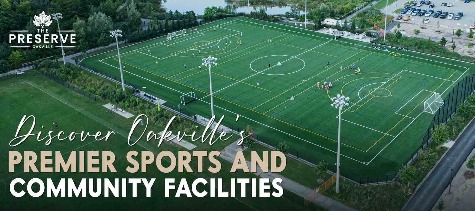 Find top sports complexes and community centers in North Oakville in this Image